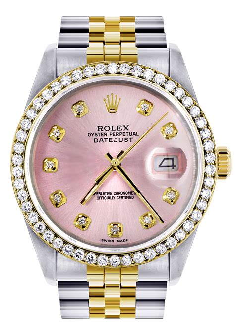 gold rolex pink face|pink rolex watches for women.